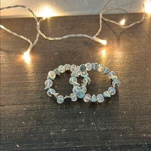 Silver Crystal Studded Bracelet